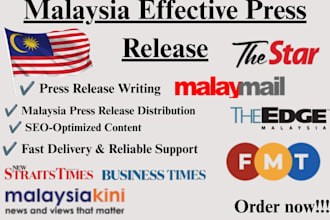 write and distribute your malaysia press release to malay news sites