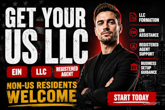handle us llc registration, ein and business formation for non resident