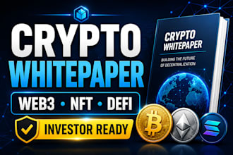 write a web3, defi, nft, or blockchain whitepaper