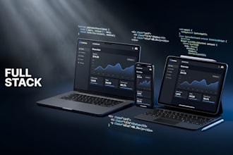 develop a full cross platform app for android, ios, web with backend serv