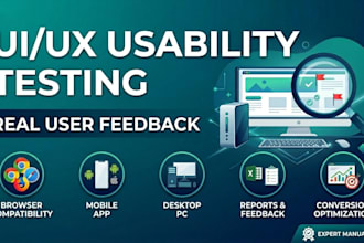 do UI UX usability testing for website or app