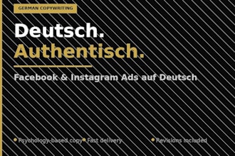 write high converting facebook and instagram ads in german