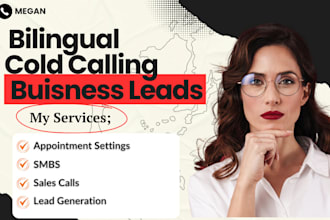 do bilingual cold calling for property and business leads