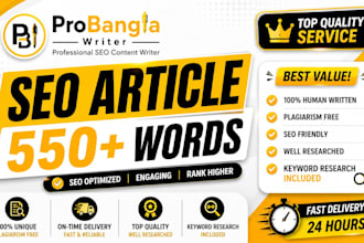 bangla SEO article writing with keyword research
