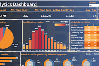 create a professional tableau dashboard for your  data