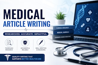 write medical articles with proper research