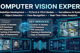 be your computer vision expert, mediapipe, pytorch, surveillance, detection ai