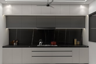 design a morden kitchen room interior in 3d