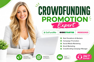 manage and promote your crowdfunding campaign for real donation