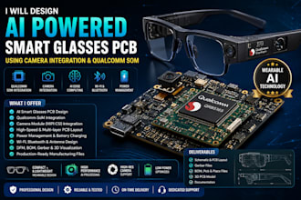 design ai powered smart glasses pcb using camera integration and qualcomm som