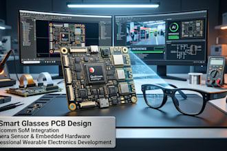 design ai powered smart glasses pcb using camera integration and qualcomm som