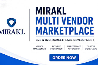 build mirakl multi vendor marketplace website for b2b b2c business shopify store