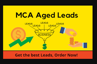 provide fresh mca leads, business loan leads, merchant cash advance leads