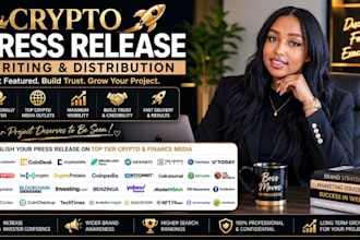 write and distribute crypto press release, crypto press release distribution