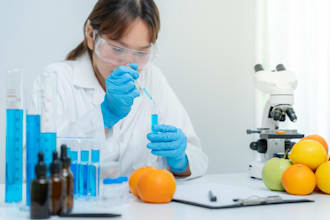 develop food, beverage, and supplement formulations as a food scientist