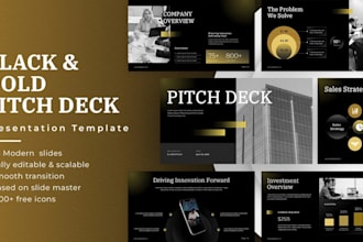 design powerpoint and canva investor presentations and pitch decks