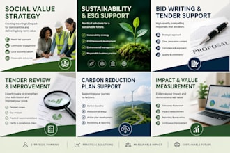 support your sustainability, social value and bid writing needs