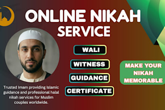 do online nikah as online imam nikah provide witness and wali