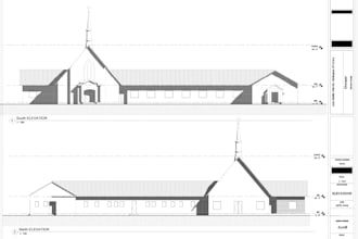 draw architectural permit drawing set in autocad and revit landscape mep adu