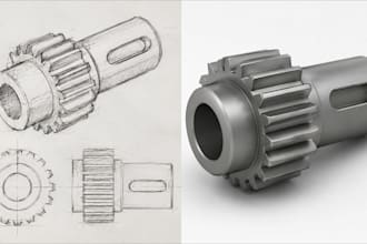 convert any image into 3d cad model, step and stl file