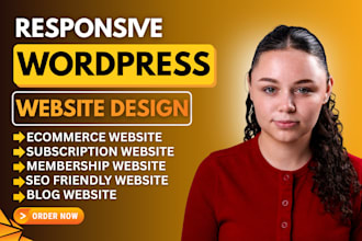 build wordpress ecommerce website, online store setup or woocommerce website