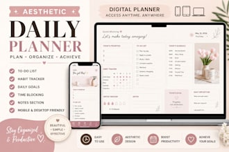 create custom digital planners for phone, tablet and desktop