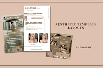 design aesthetic and curated canva templates