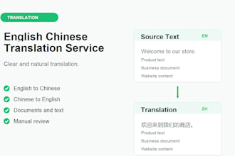 translate english to chinese or chinese to english
