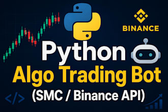 develop a custom python trading bot or crypto algo