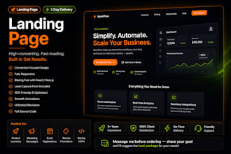 design and develop a high converting landing page