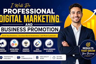 do professional digital marketing and business promotion