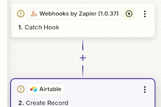 build automated workflows and databases using zapier and airtable