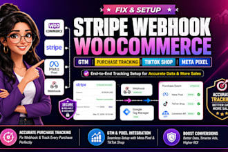 fix stripe webhook woocommerce GTM purchase tracking tiktok shop meta pixel