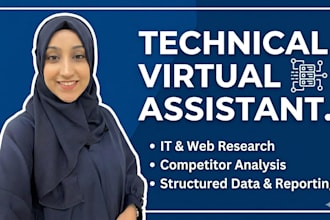 be your technical virtual assistant and IT research specialist