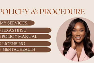 write texas mental health policy and procedure manuals for hhsc compliance