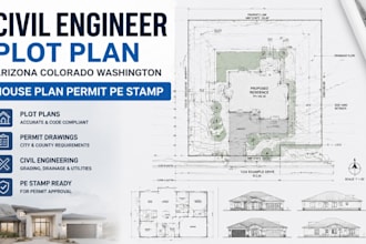 civil engineer plot plan arizona colorado washington house plan permit pe stamp