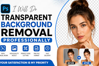 do transparent background removal professionally