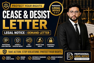 draft cease and desist letter, legal notice and demand letter