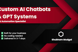 build a custom gpt chatbot or ai prompt system for your business