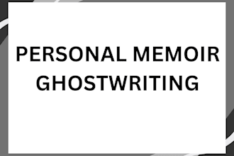 ghostwrite your personal memoir or life story