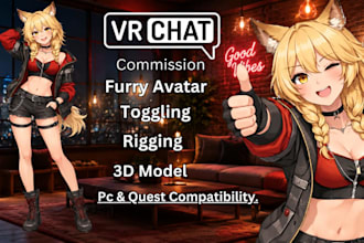 vr chat furry avater vrc avater furry avater animie avater nsfw furisona vtuber