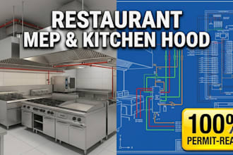kitchen mep plans, exhaust hood systems and title 24 reports