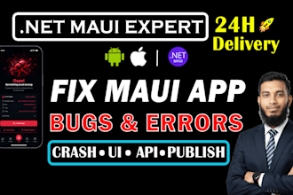 fix maui and xamarin bugs crashes errors and publishing issues