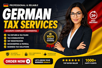 give general advice on german tax law, income tax return and vat return