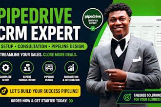 setup, optimize and consult on pipedrive CRM for your business
