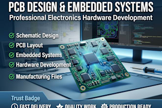 desgin pcb design embedded systems engineer and electronics hardware developer