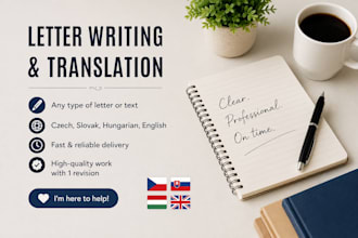 translate and write any letter for your needs