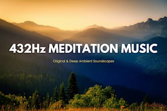 compose original 432hz ambient and meditation music for your project