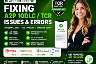 a2p 10dlc registration website tcr compliant