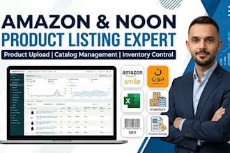 create amazon product listings and manage noon product catalog